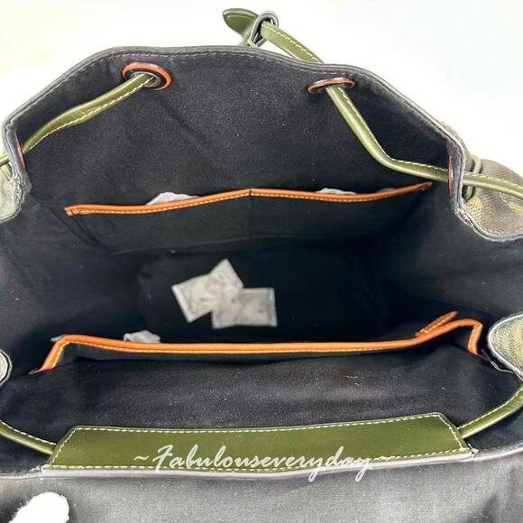 COACH MEN'S Signature Camo League Flap Backpack In Signature Camo CAF98 NWT - Picture 7 of 10